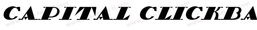 Capital Clickbait字体转换